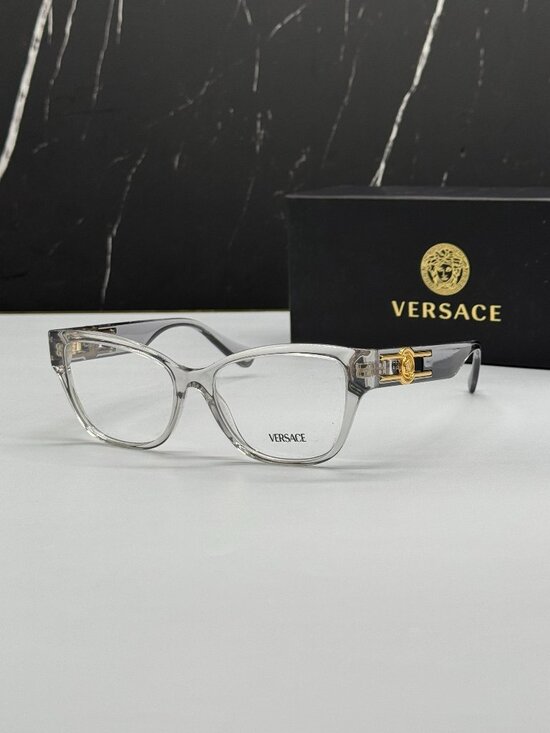 Versace VE3347 5305 Clear Cat Eye Women Eyeglasses Authentic NEW main image 6